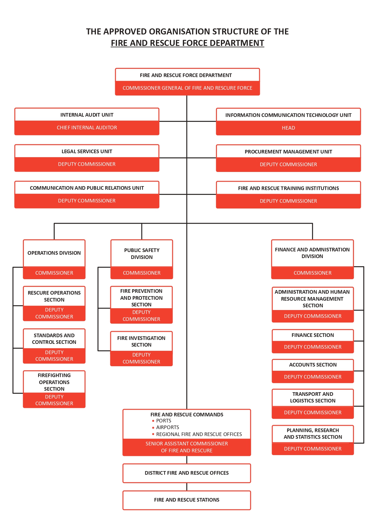the organization structure